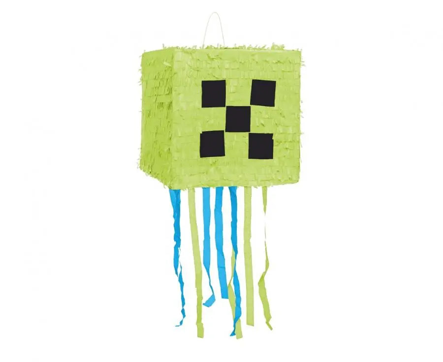 Pinata - Grøn Pixel 28 cm Buldrebasse