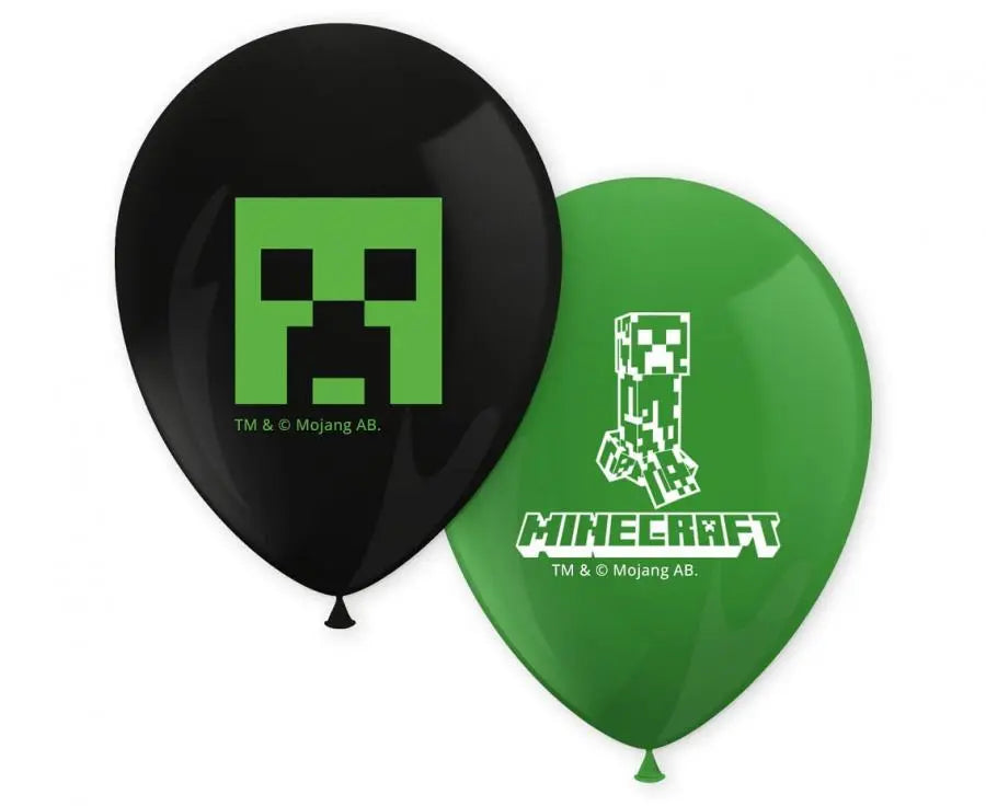 Minecraft - Balloner 8 stk Buldrebasse