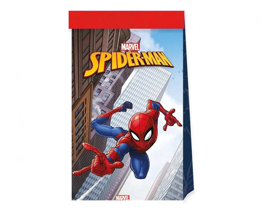 Spiderman - Slikposer af papir 4 stk Buldrebasse