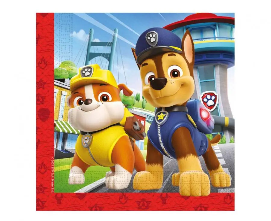 Paw Patrol - Servietter 20 stk Buldrebasse